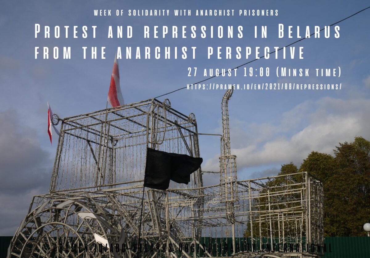 Protests and repressions in Belarus from anarchist perspective – online presentation