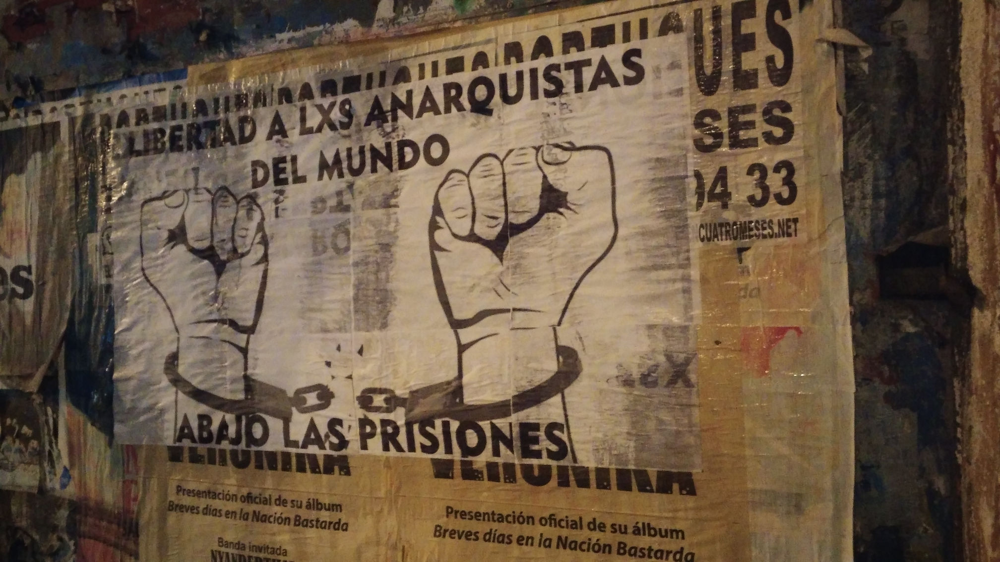 Montevideo, Uruguay. Expressions of solidarity and support for anarchist prisoners.