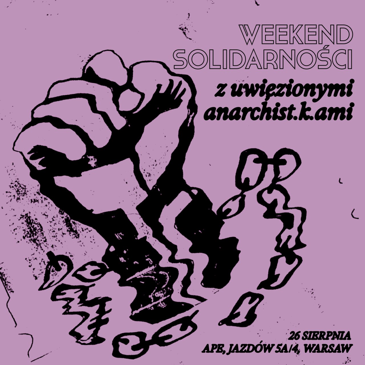Day of Solidarity with Imprisoned Anarchist in Warsaw(Poland) on 26 August